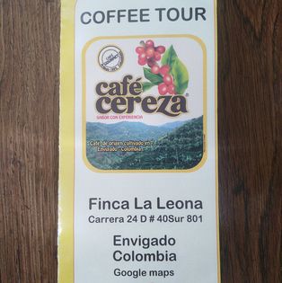 Cafe Cereza Whole Bean Coffee - 1 Pound from La Leona Farm, Colombia