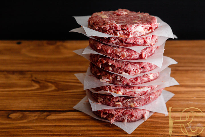 Wagyu Bacon Cheddar Burgers - 8 Pack