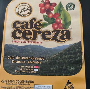 Cafe Cereza Whole Bean Coffee - 1 Pound from La Leona Farm, Colombia